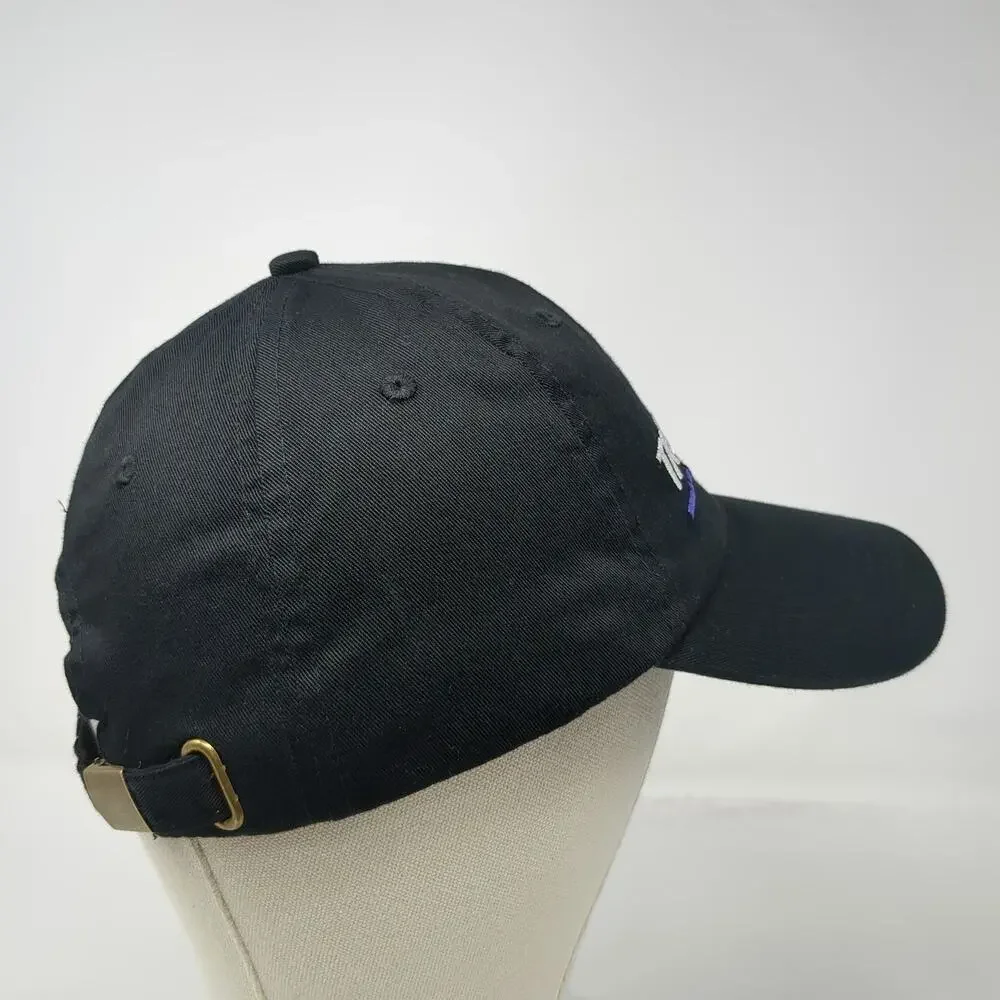 Taco Bell Baseball Cap Black One Size Embroidered Side Icons Slideback Hat